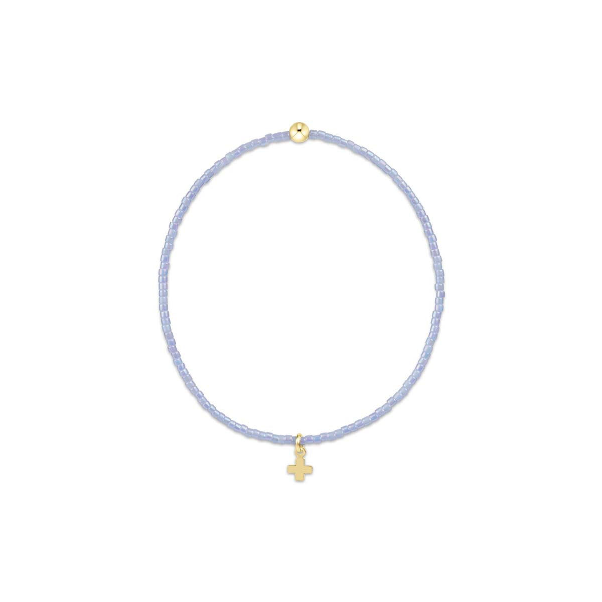 Hope Classic Ocean Mist Bracelet - Signature Cross Small Gold Charm