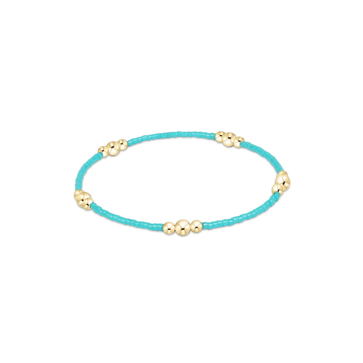 Hope Purpose Gold Bracelet - Turquoise