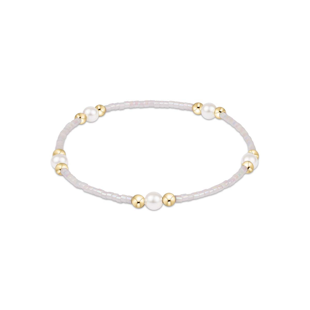 Hope Purpose Pearl Bracelet - Silky White
