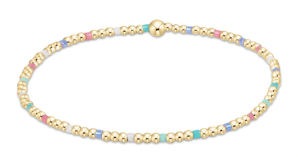 Hope Sincerity Pattern 2mm Bead Bracelet - Hot Mess
