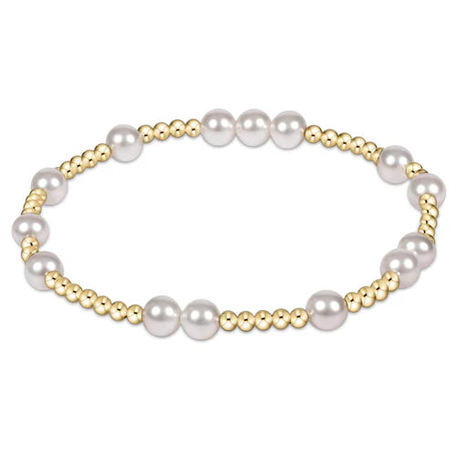 Hope Unwritten Pearl Gold Bracelet 6mm