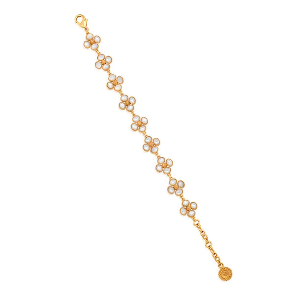 Berry Clover Link Bracelet - Mother Of Pearl