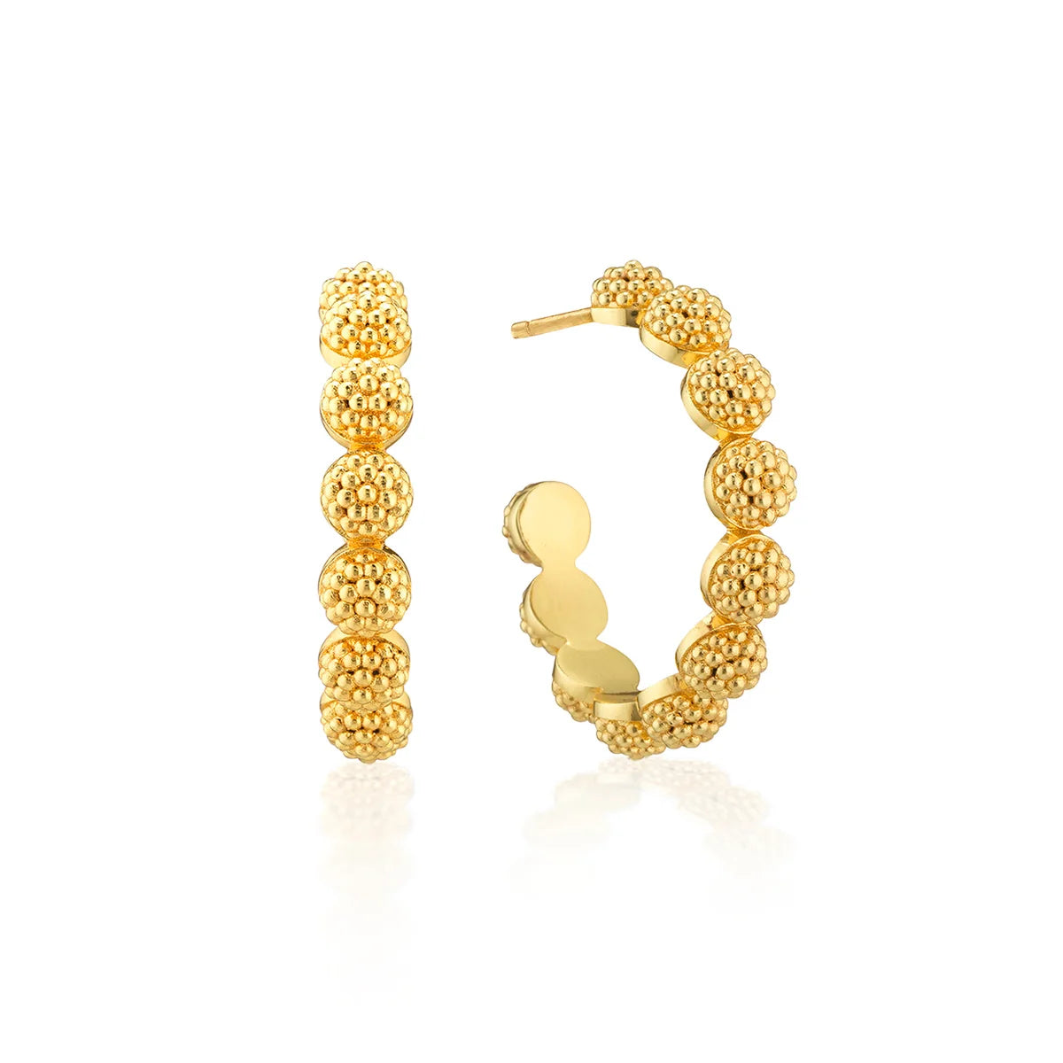 Berry Icon Small Hoop Earrings - Gold
