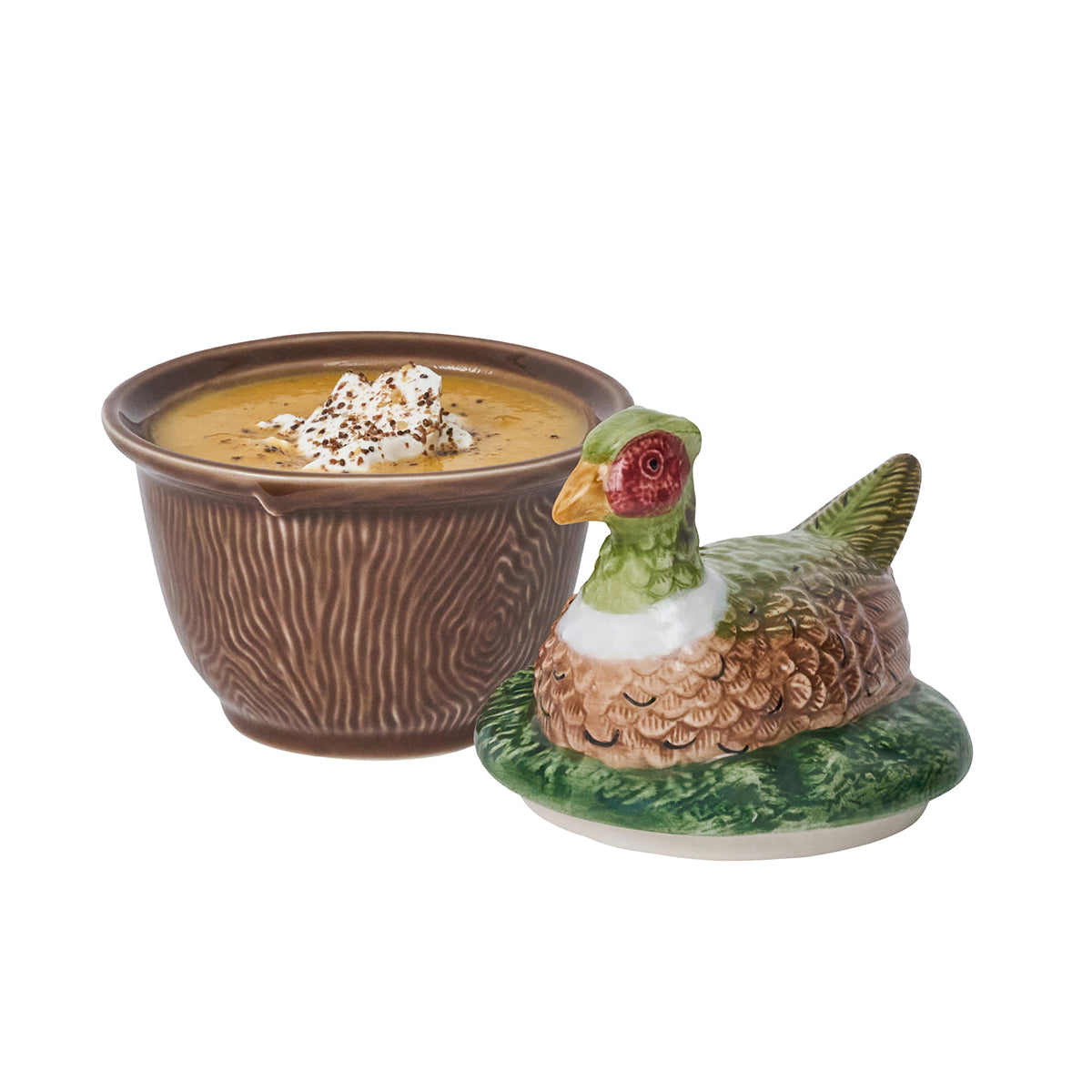 Forest Walk Pheasant Bowl with Lid