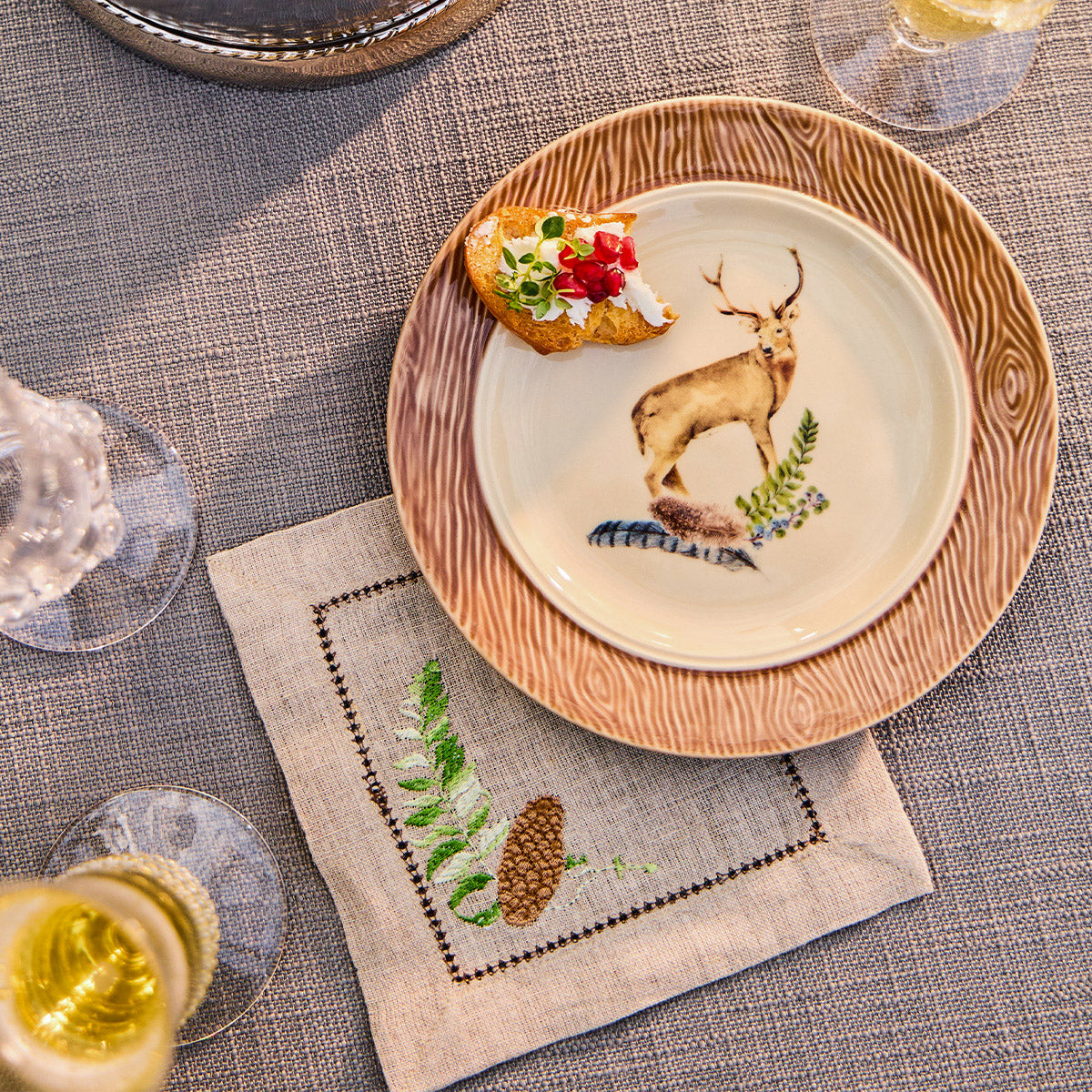 Forest Walk Stag Dessert/Salad Plate