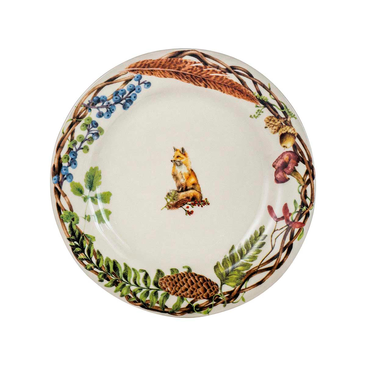 Forest Walk Dessert/Salad Plate Assorted Set/4