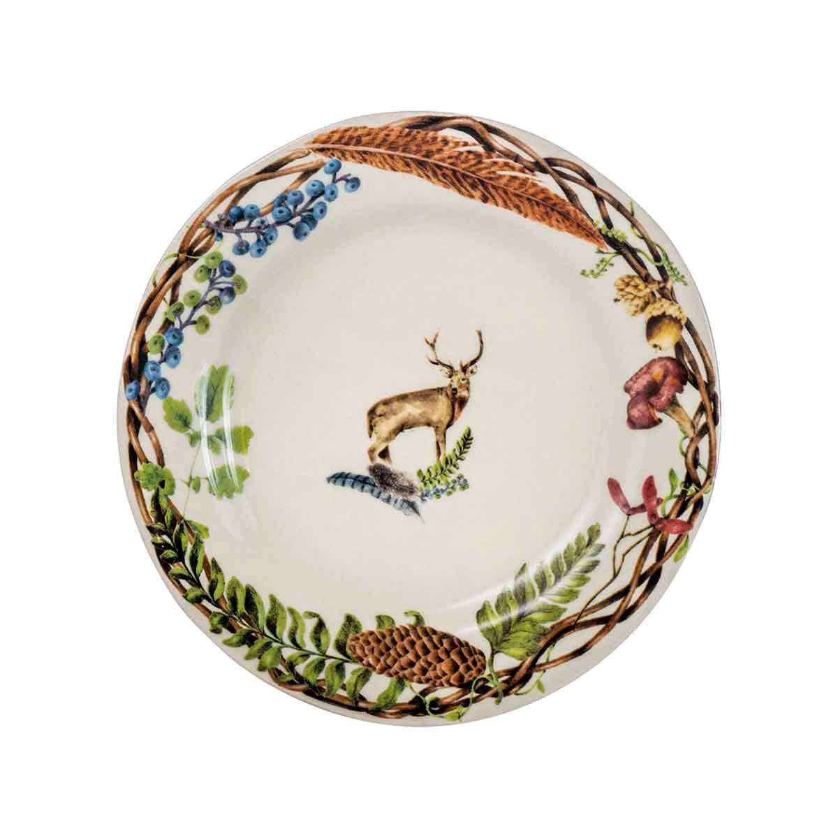 Forest Walk Dessert/Salad Plate Assorted Set/4