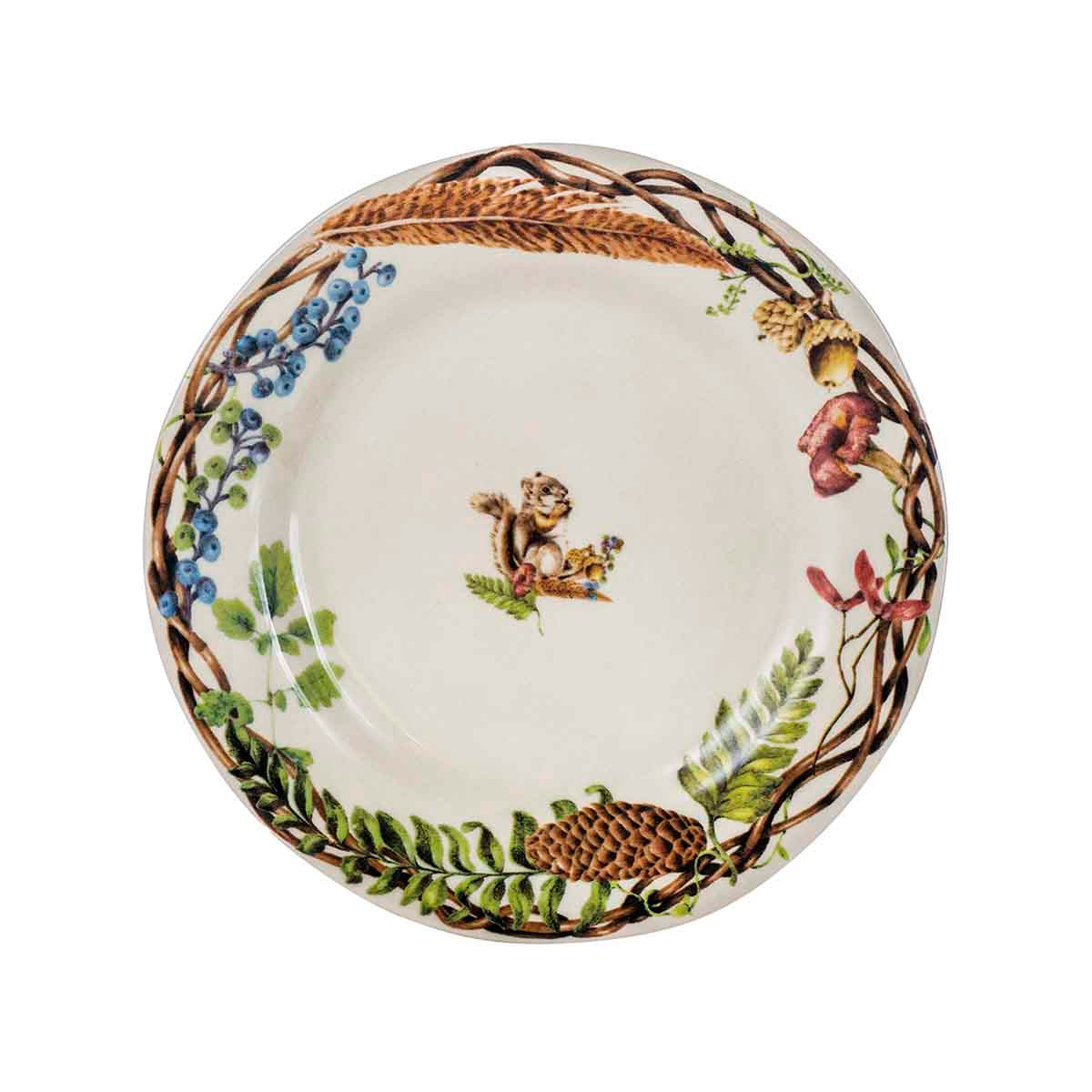 Forest Walk Dessert/Salad Plate Assorted Set/4