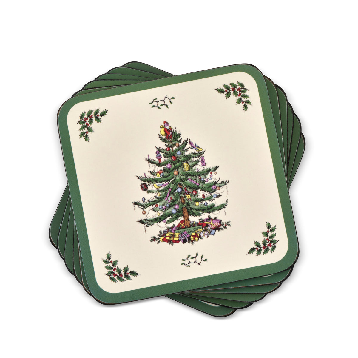 Christmas Tree Set of 6 Coasters