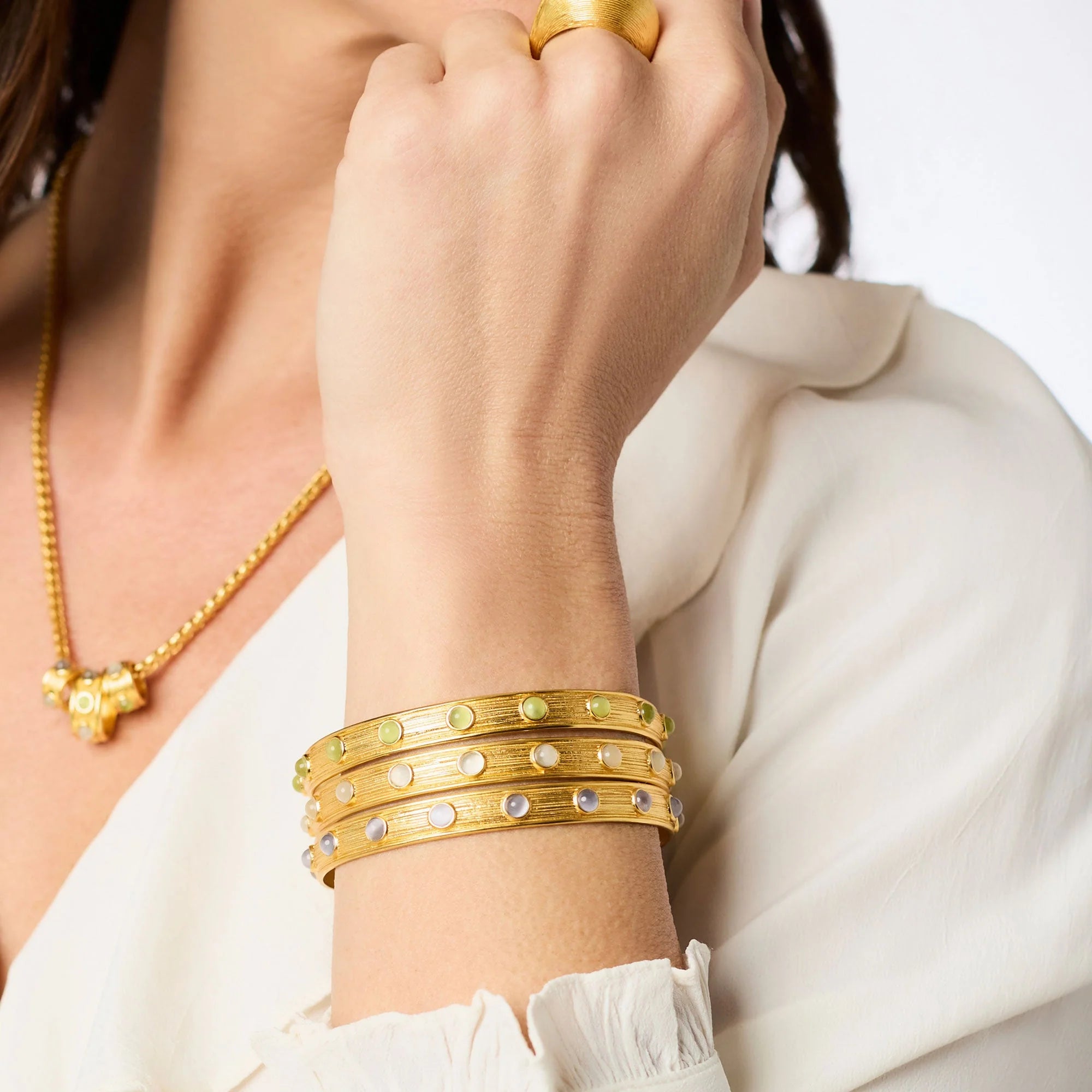 Cobblestone Stone Bangle