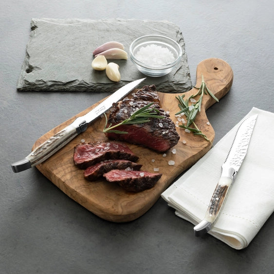 Deer Horn Handle Steak Knives Set