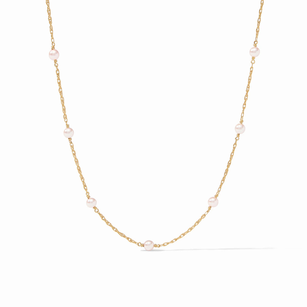 The Pink Delicate Station Necklace
