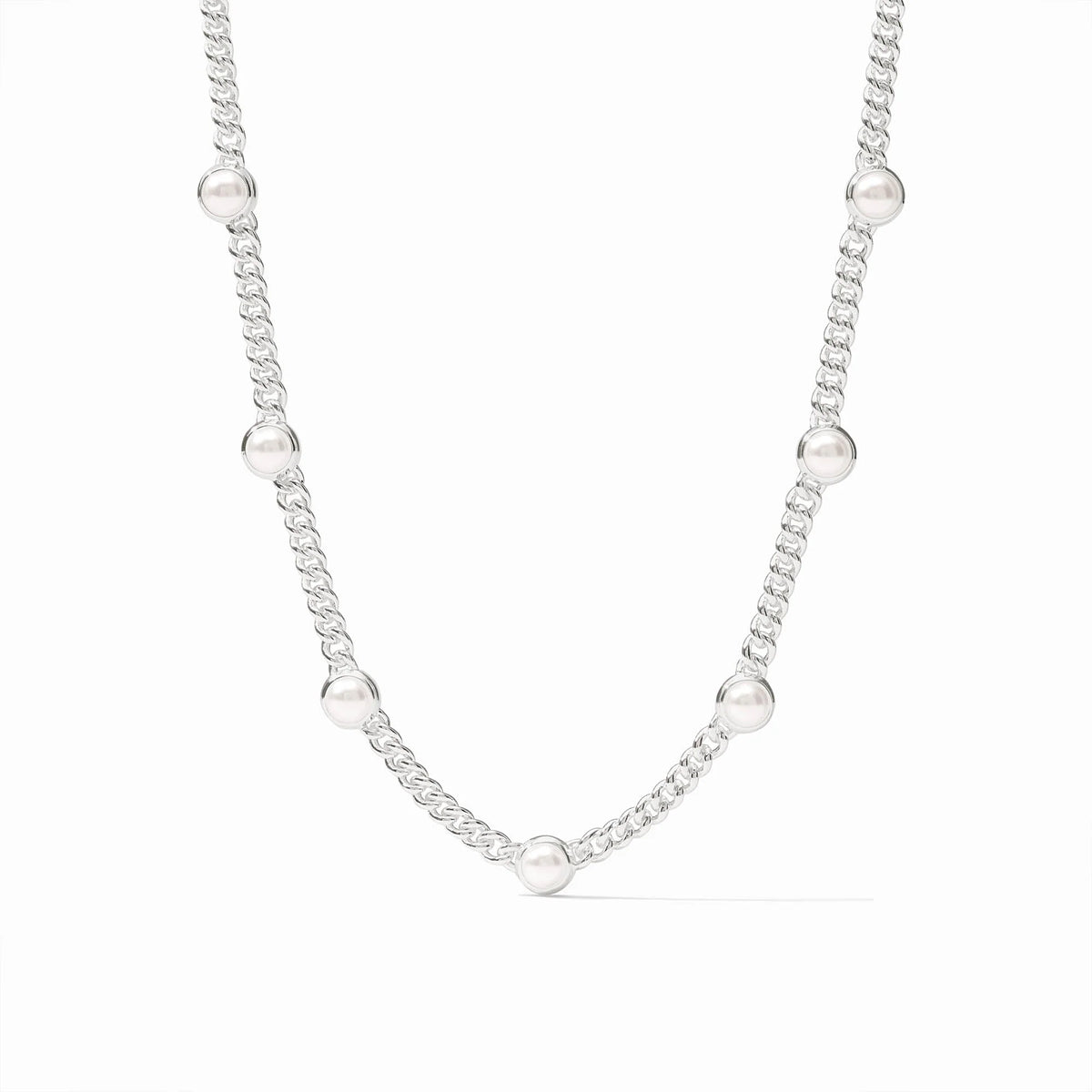 Dolce Delicate Station Necklace Silver