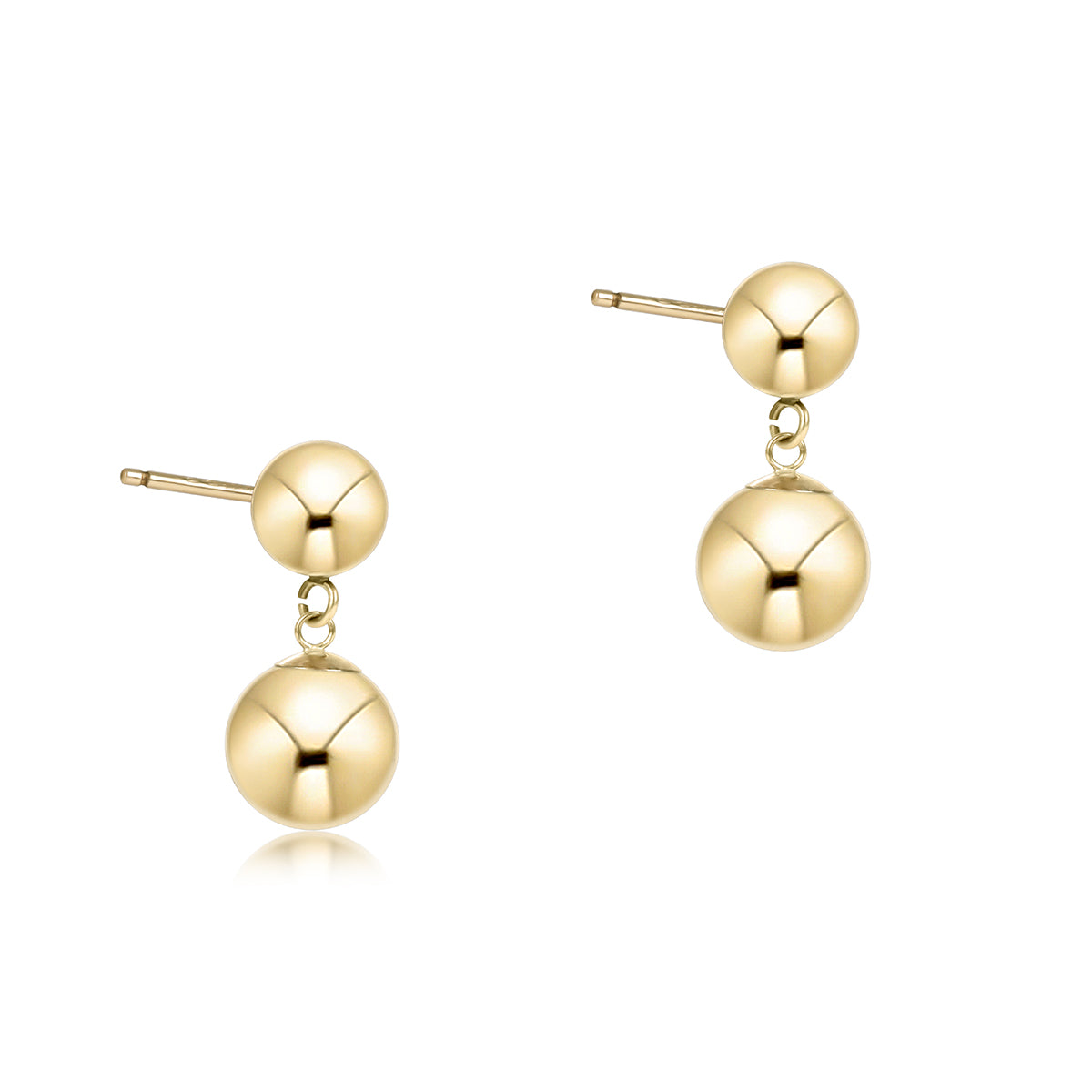 Classic 10mm Ball Drop Stud - Gold