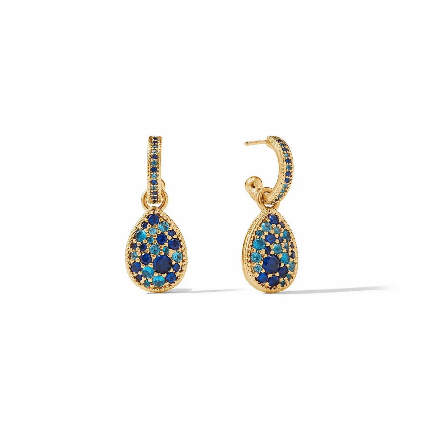 Luna Teardrop Earring Ombre Blue