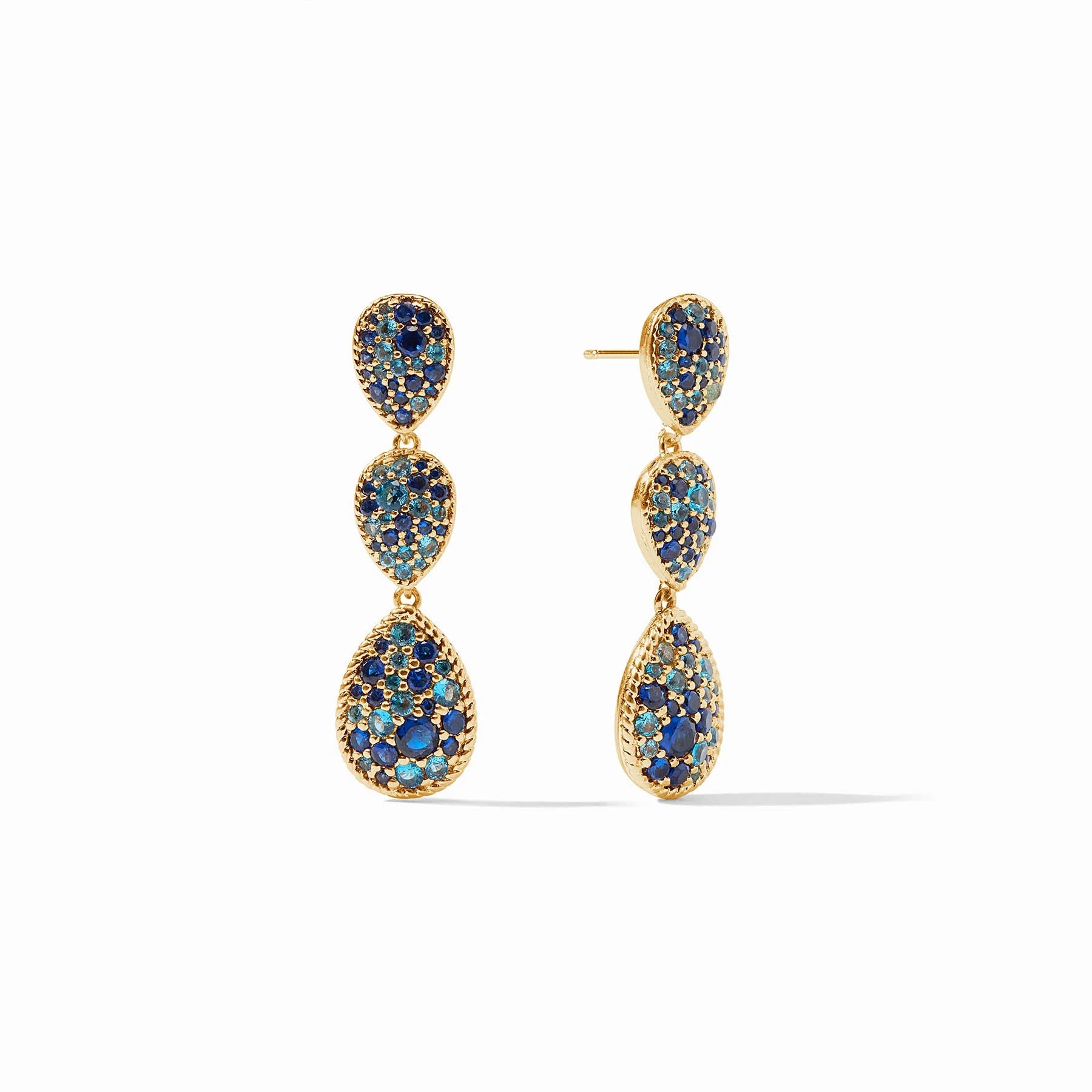 Luna Teardrop Teared Earring Ombre Blue