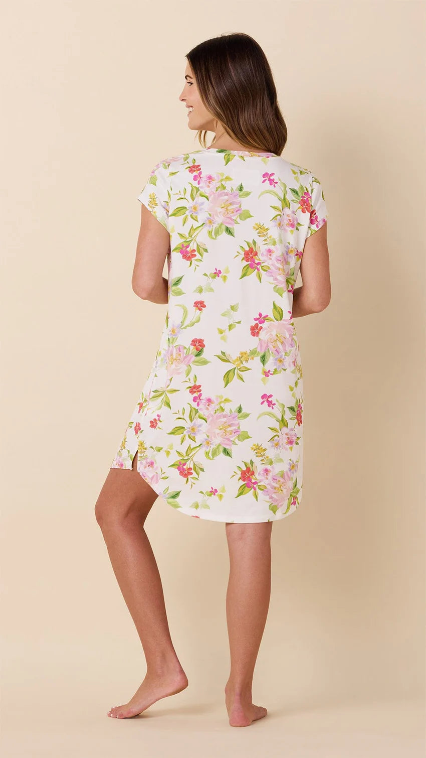 Florentina Knit Short-Sleeved Sleep Shirt