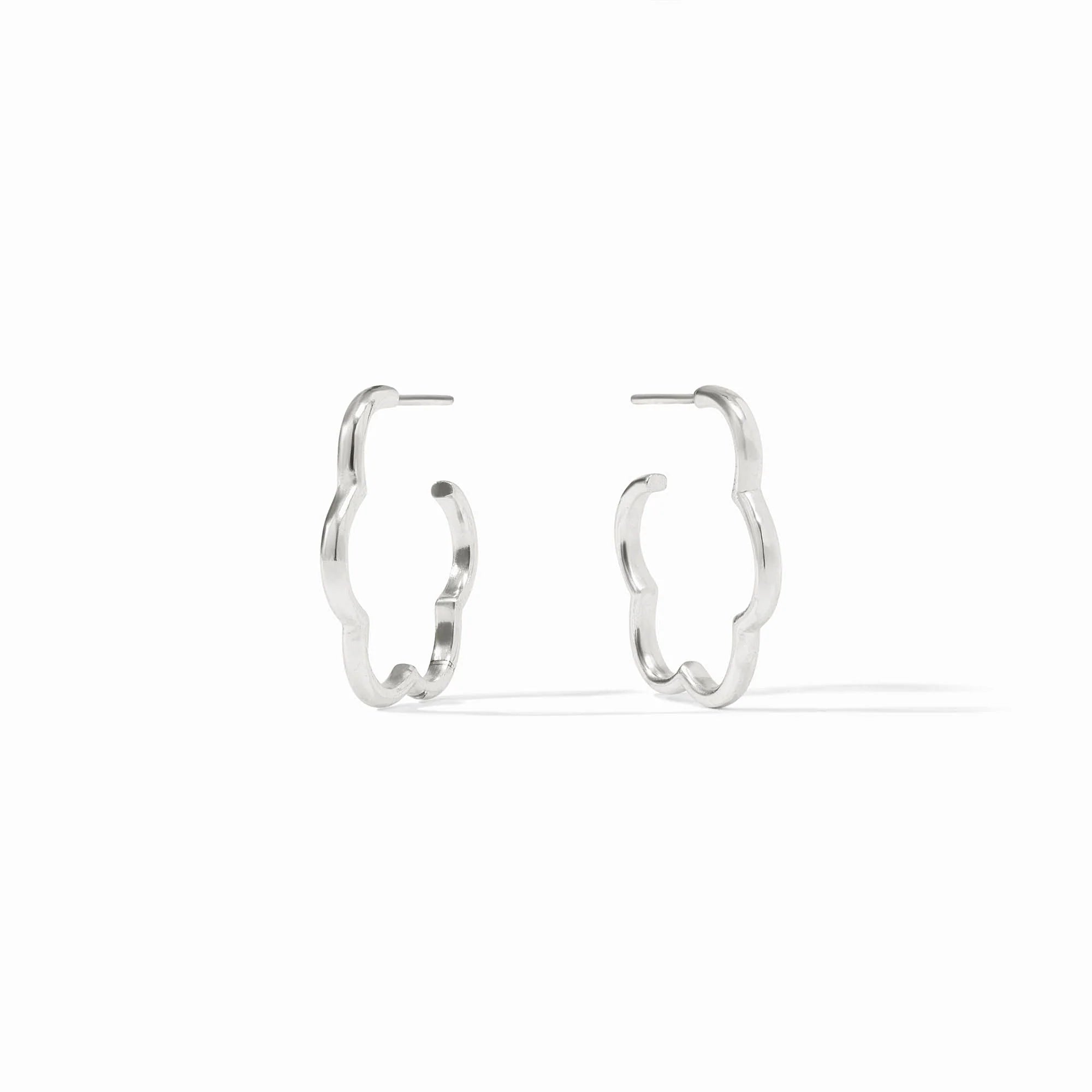 Gardenia Hoop Silver
