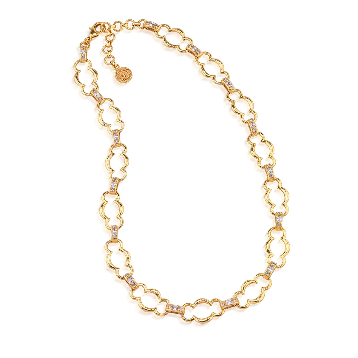 Maharani Grande Chain Necklace, 17"+2" - Clear Cubic Zirconia
