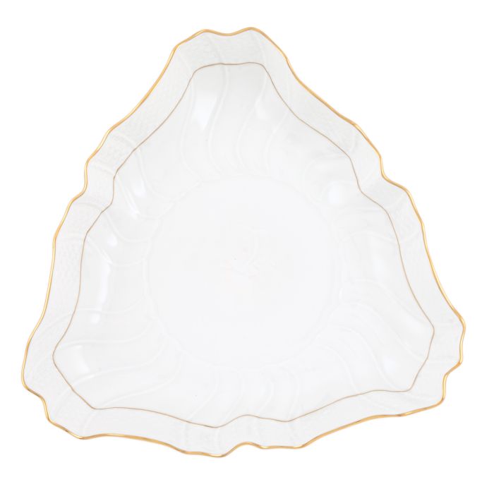 Golden Edge Triangle Dish