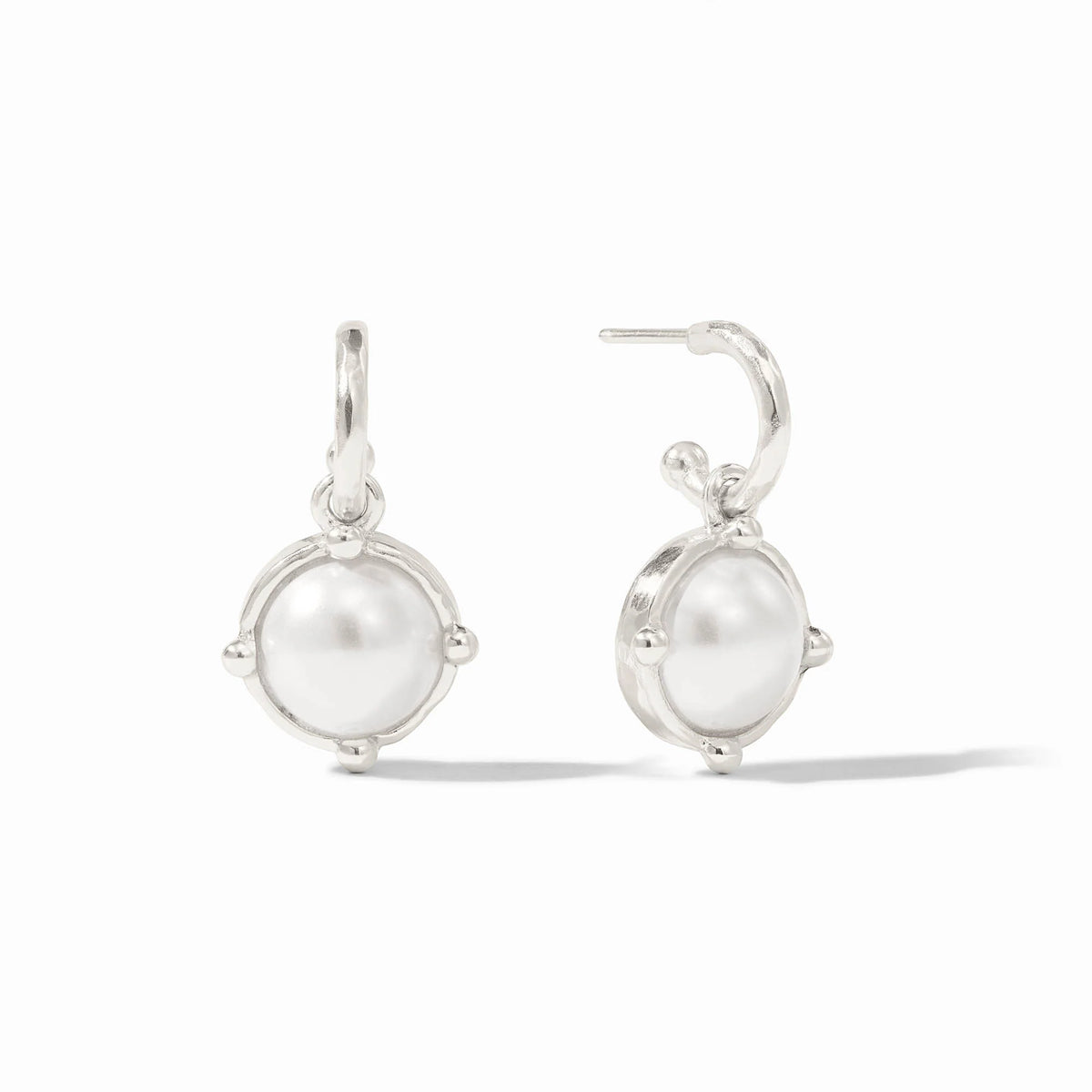 Honeybee Hoop & Charm Earring Silver
