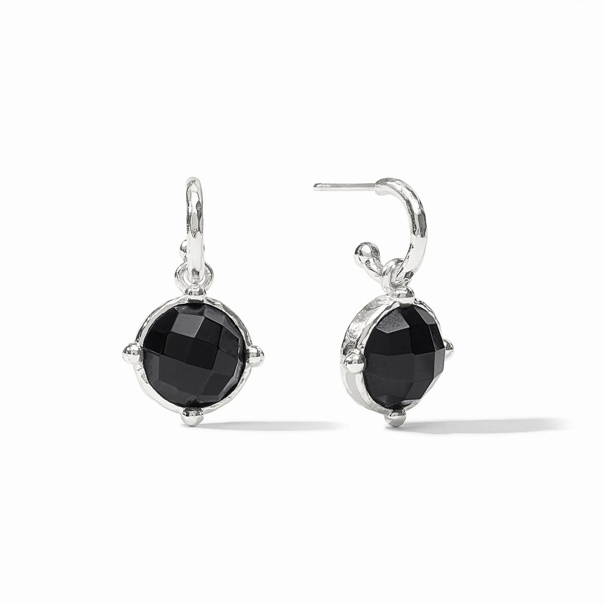 Honeybee Hoop & Charm Earring Silver