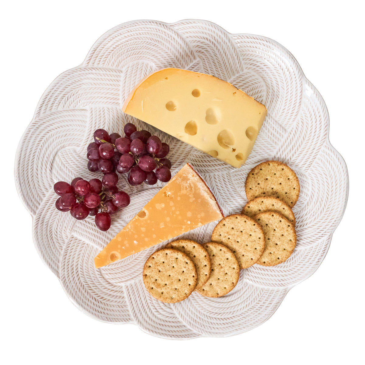 Le Panier Mystic Knot Charger/Platter - Whitewash
