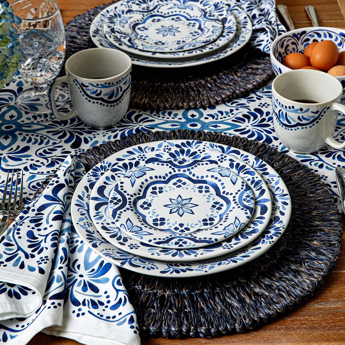 Iberian Side/Cocktail Plate - Indigo