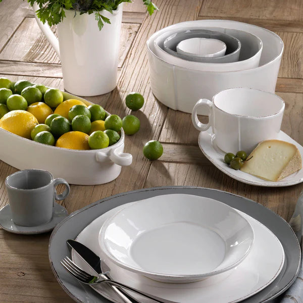 Lastra Medium Serving Bowl - Linen