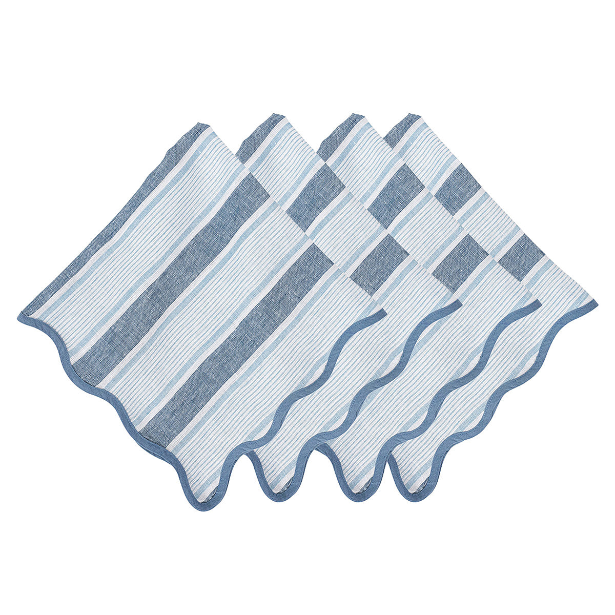 Cabana Stripe Napkin Set/4 - Ocean