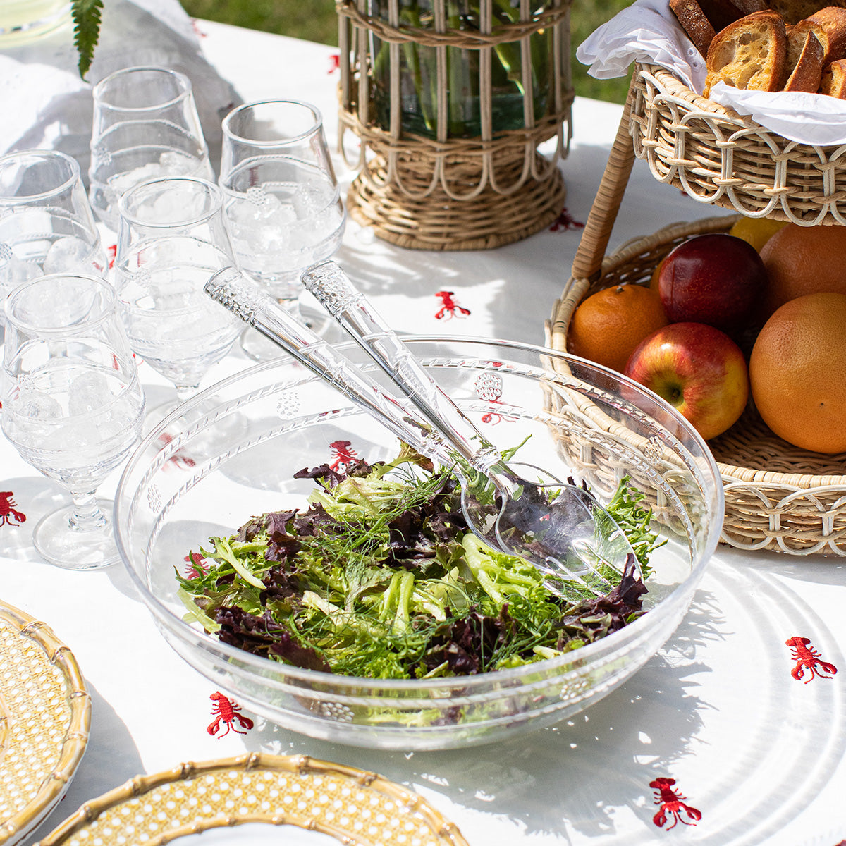 Isabella Acrylic Salad Bowl