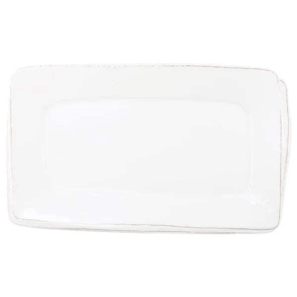 Melamine Lastra White Rectangular Platter