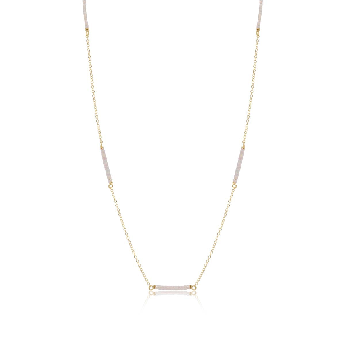 15" Choker Simplicity Chain Gold - Hope Bliss - Silky White