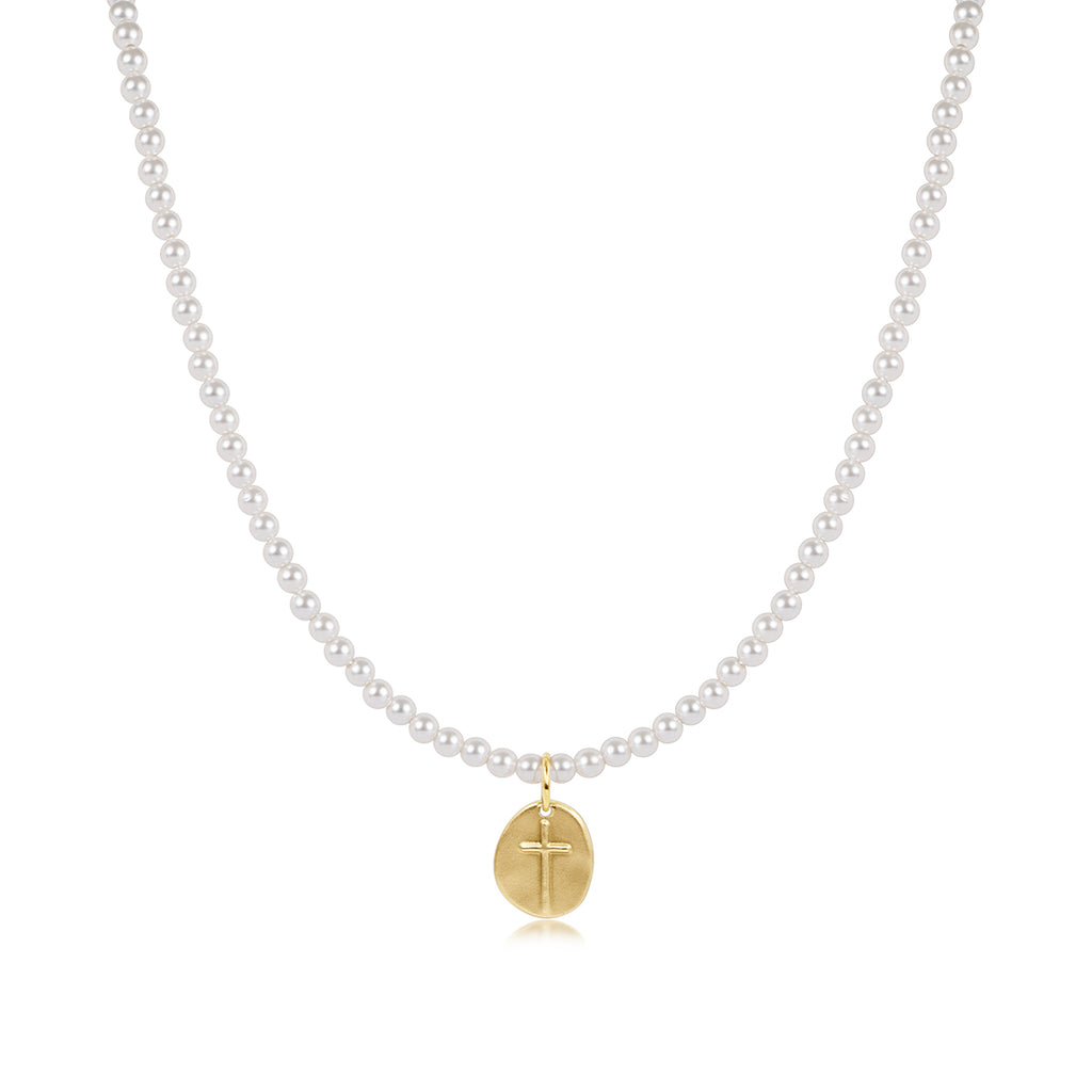 17" Choker Classic Pearl 3mm Bead - Inspire Small