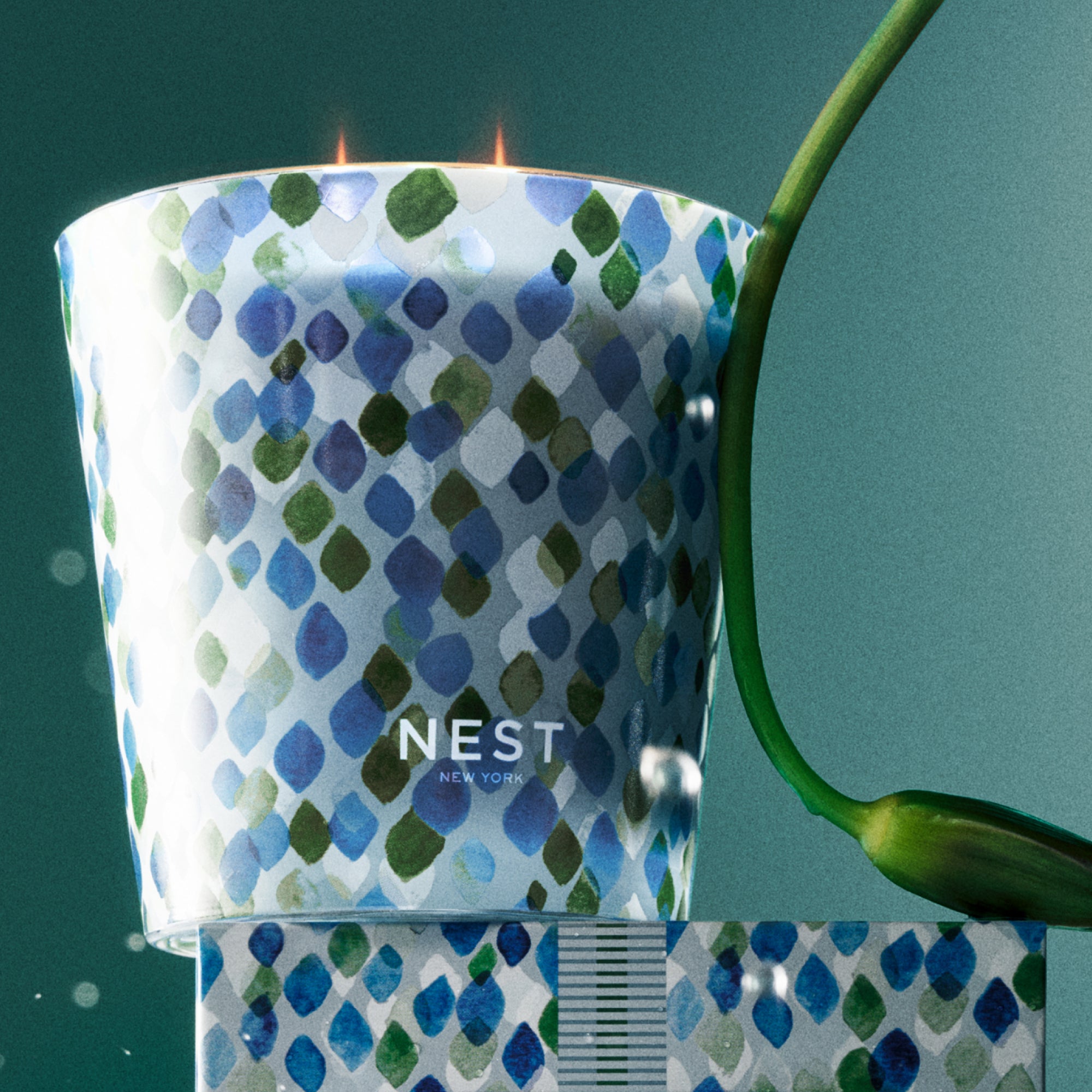 Forest Rain Decorative 3-Wick Candle