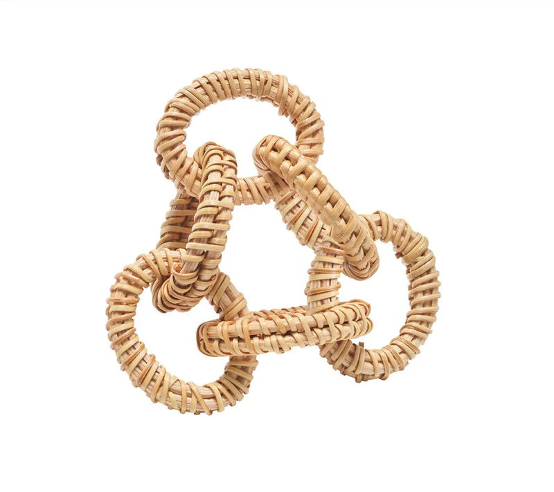 Rattan Link Napkin Ring in Natural