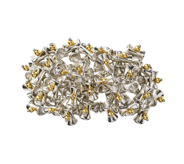 Lucent Napkin Ring in Silver & Gold