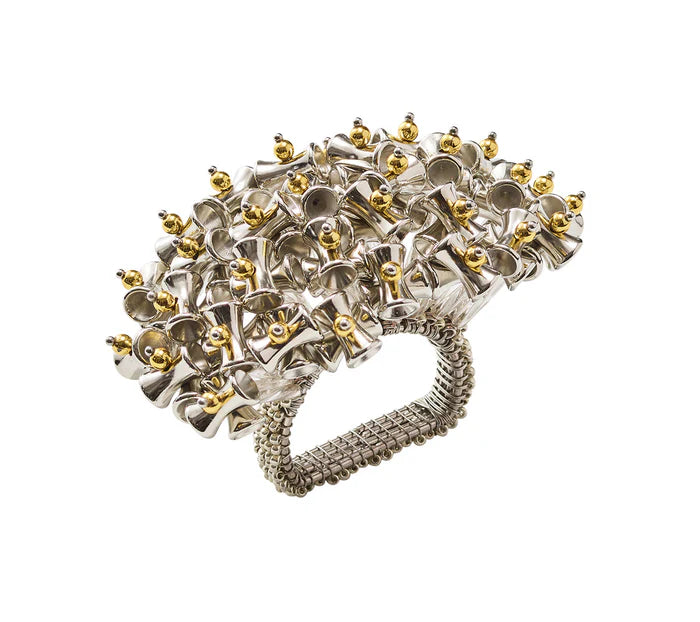 Lucent Napkin Ring in Silver & Gold