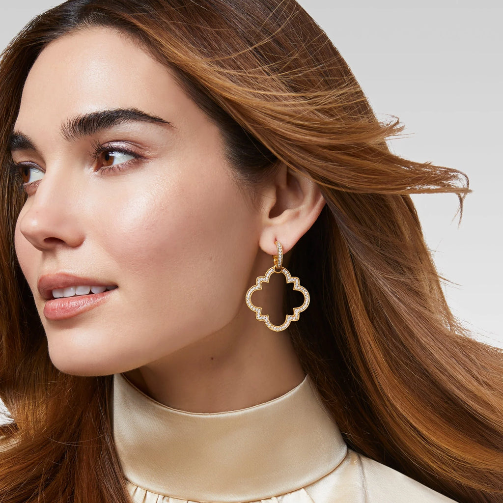 Odette Statement Hoop & Charm Earring