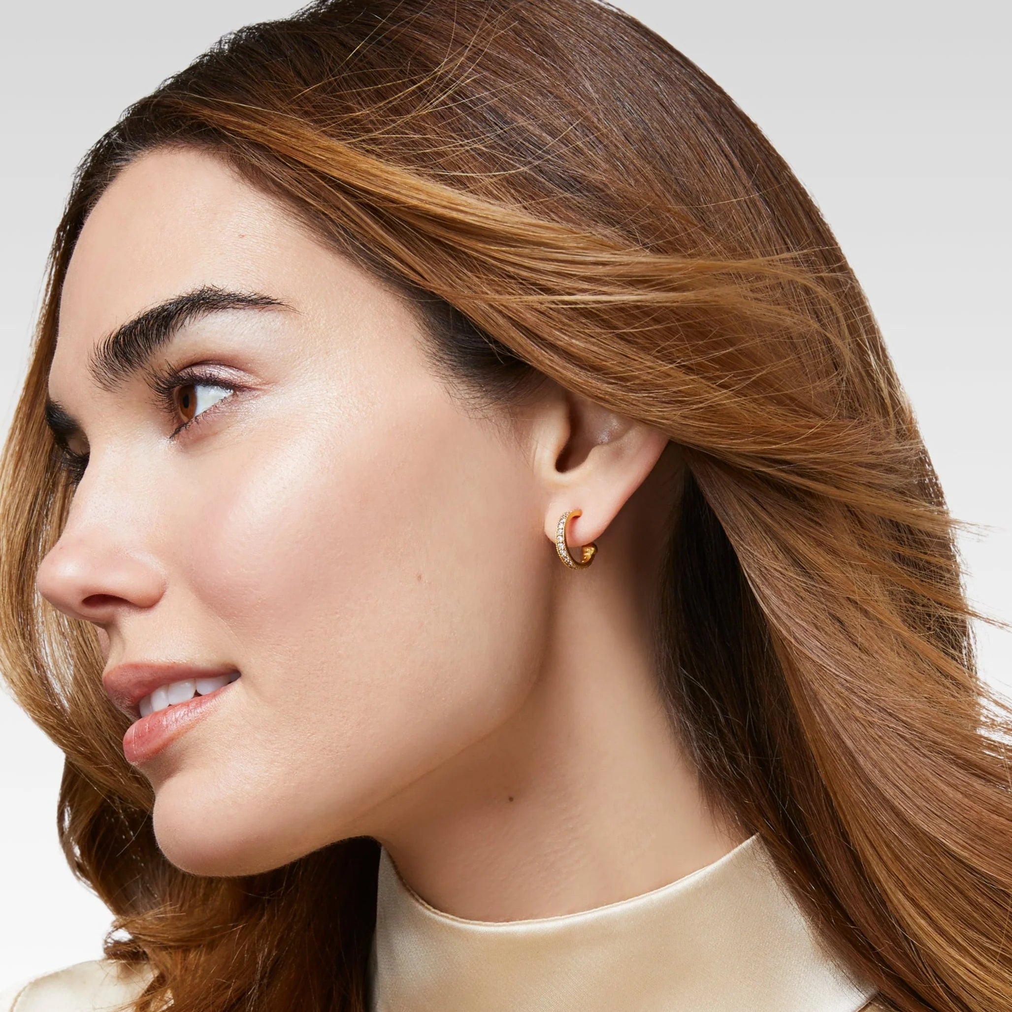 Odette Statement Hoop & Charm Earring