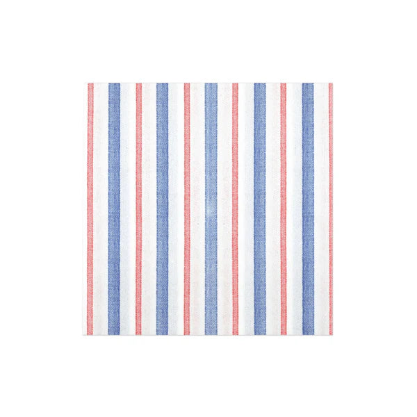 Papersoft Napkins Americana Stripe Cocktail Napkins