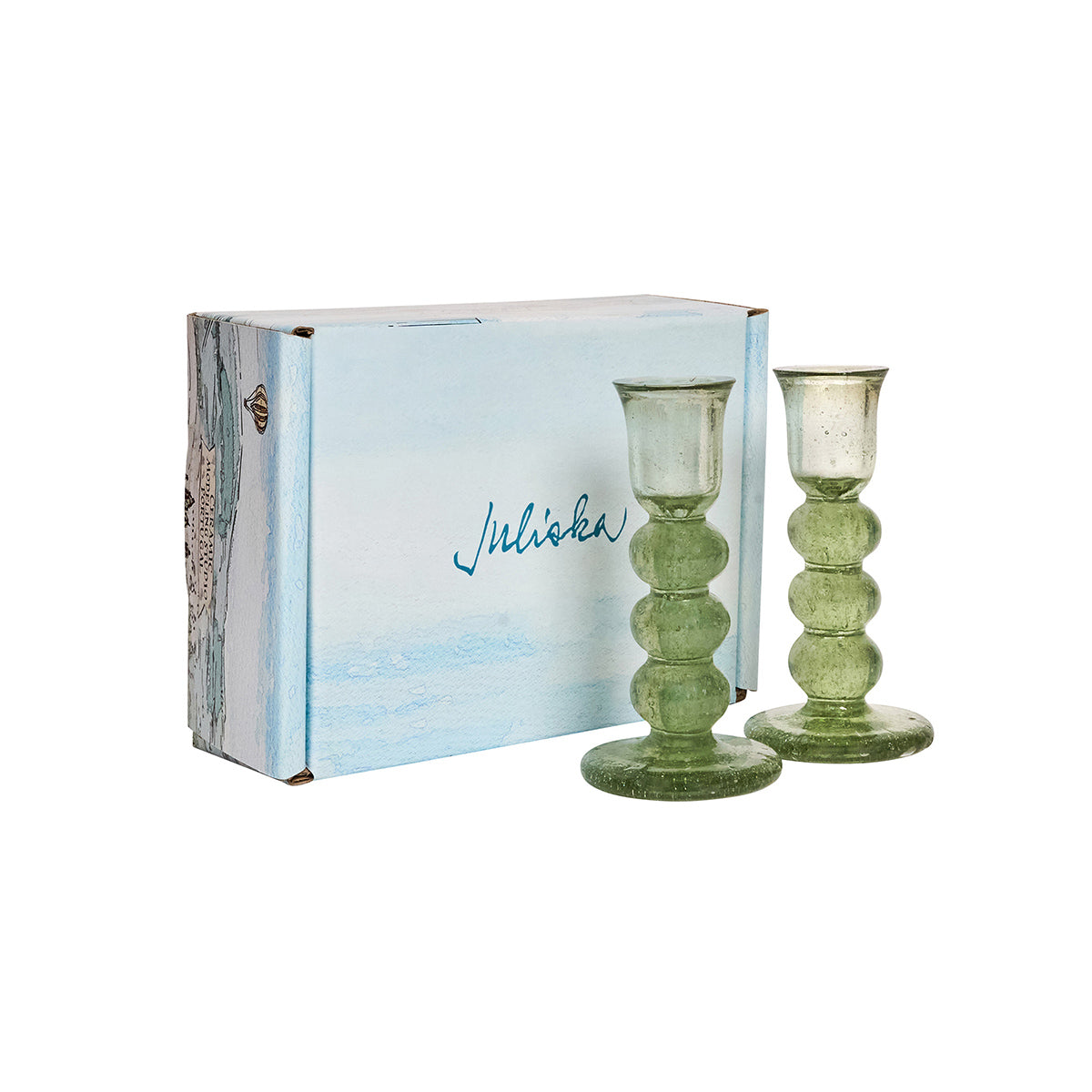 Provence 5" Candlestick Set/2 - Basil