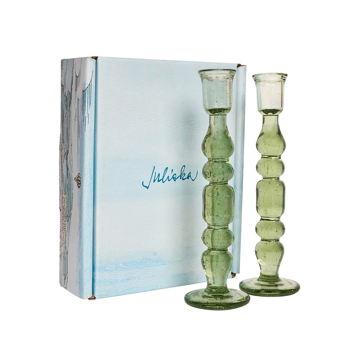 Provence 9" Candlestick Set/2 - Basil