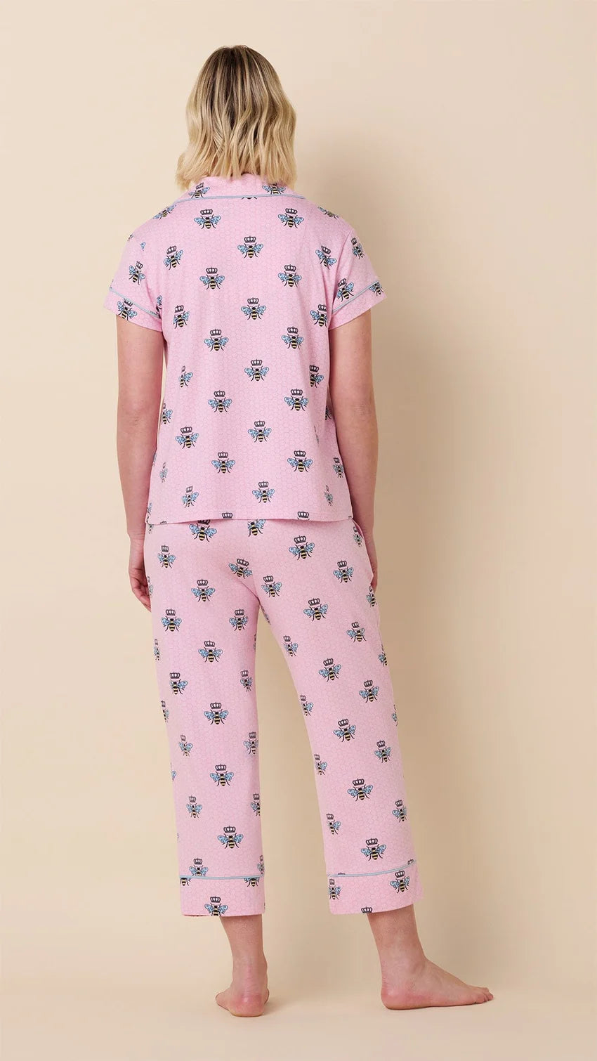 Queen Bee Luxe Pima Pajama - Pink