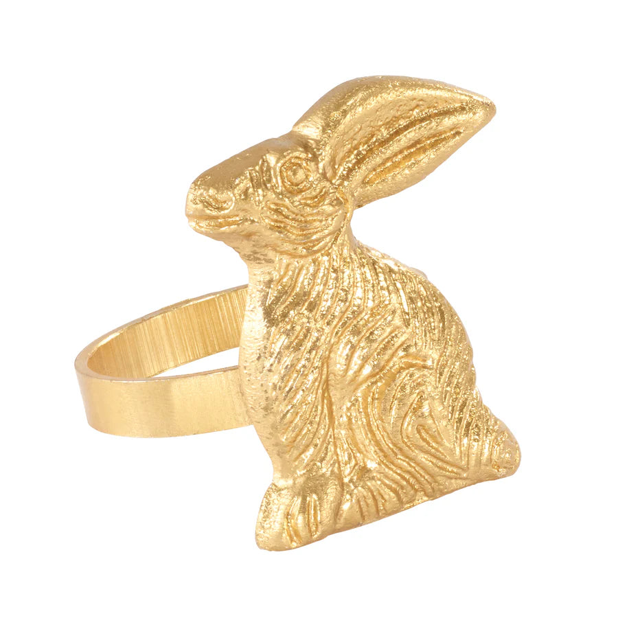 Rabbit Gold Napkin Ring