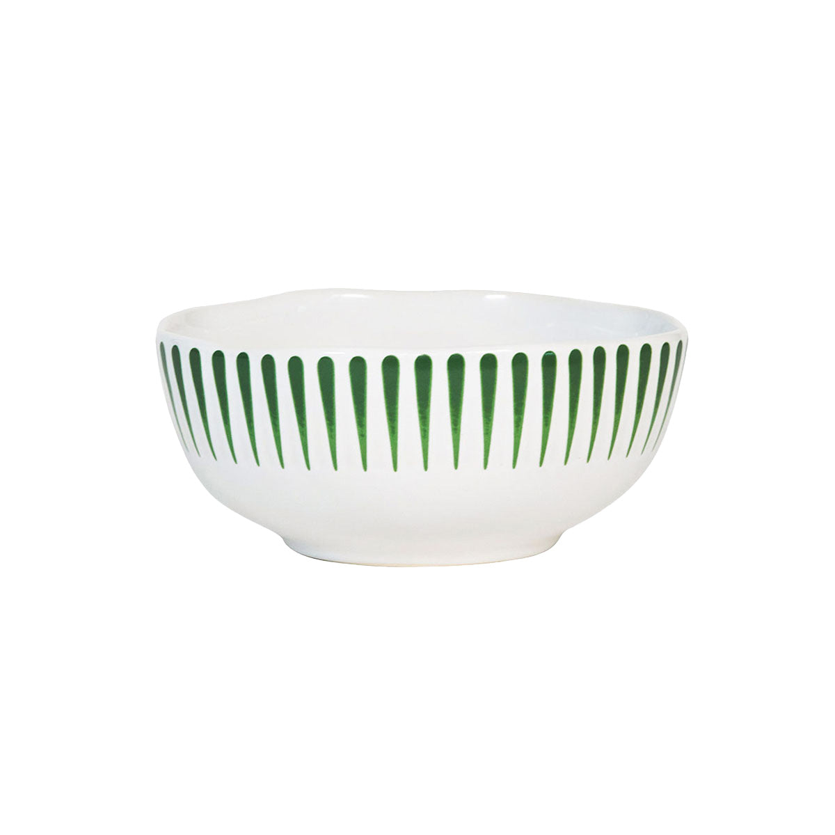 Sitio Stripe Cereal/Ice Cream Bowl - Basil