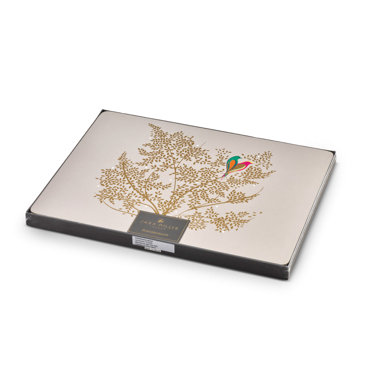Sara Miller Chelsea Placemats Set, Lt Grey