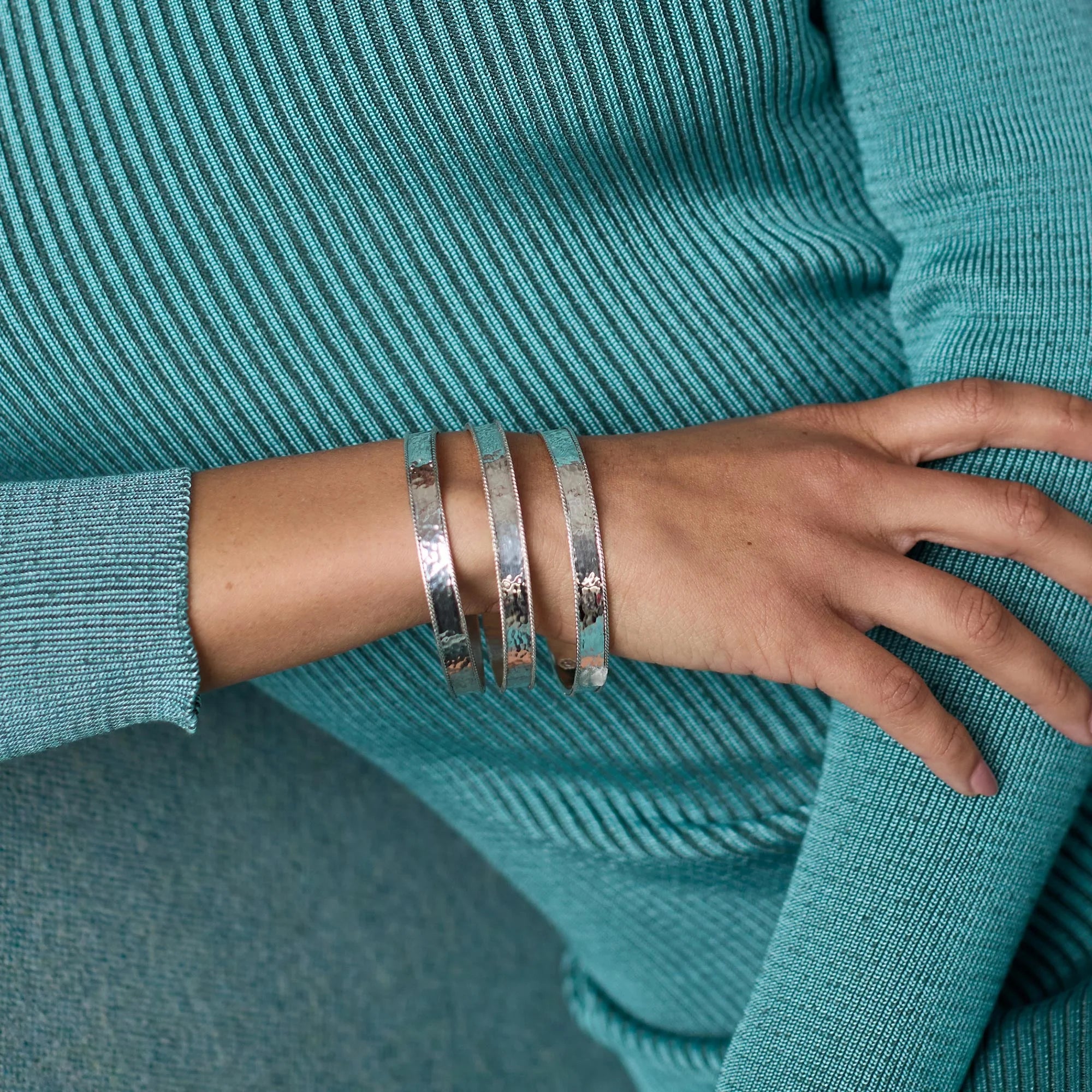 Savoy Bangle Silver