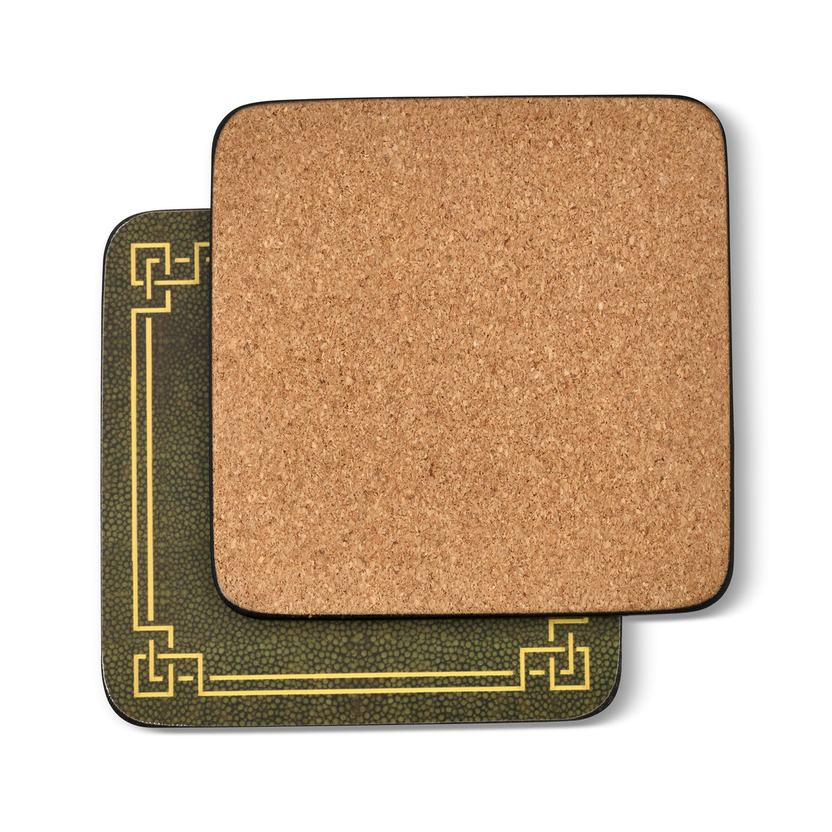 Shagreen Leather Coasters Set of 6