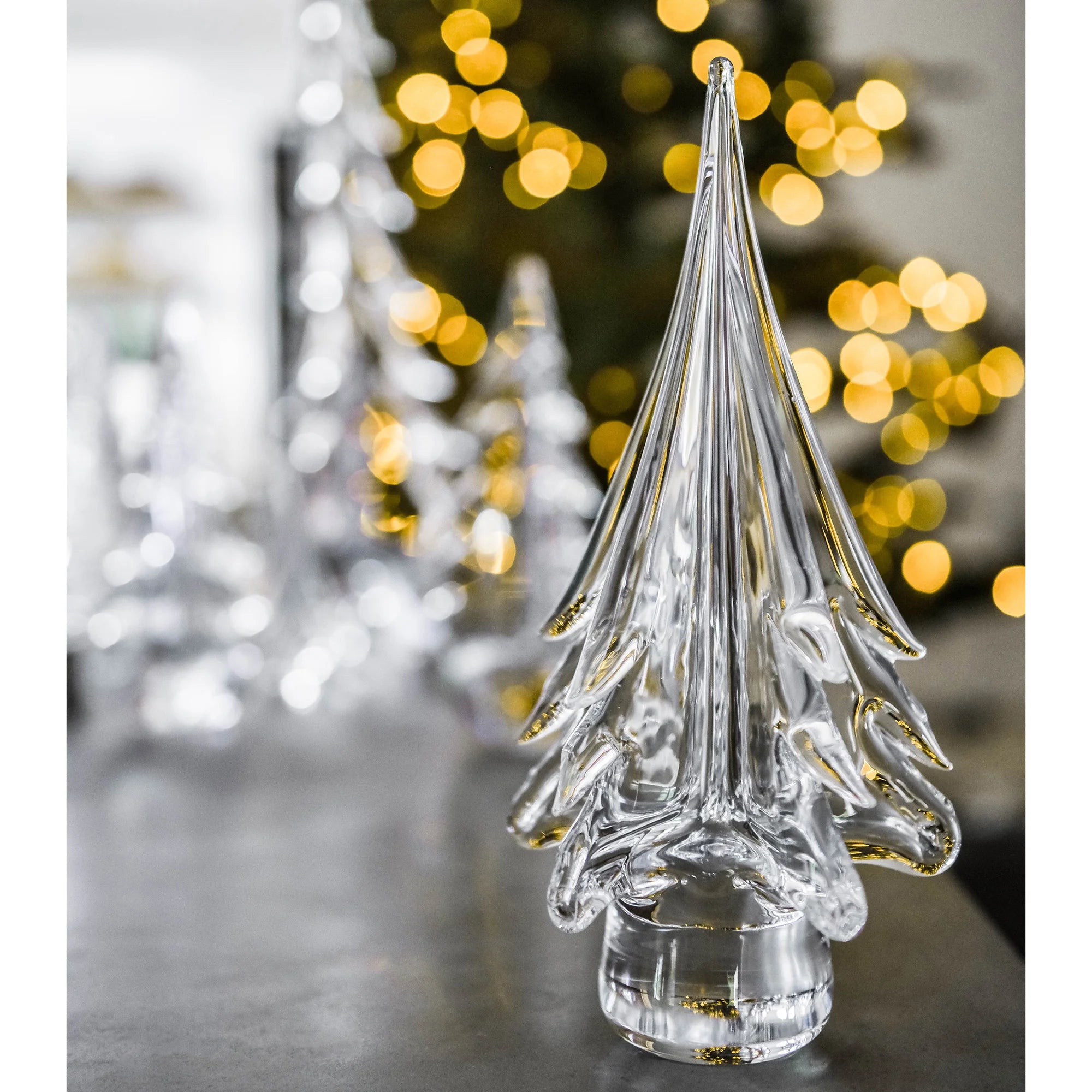 Spruce Evergreen Glass Tree